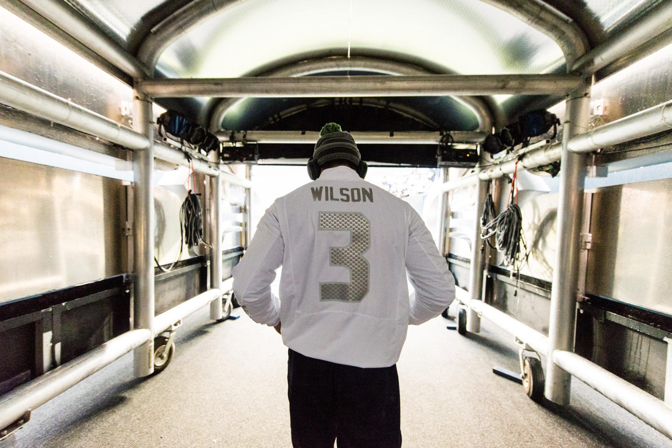 Seattle Seahawks - Seahawks quarterback Russell Wilson prepares to lead the  team out of the tunnel.